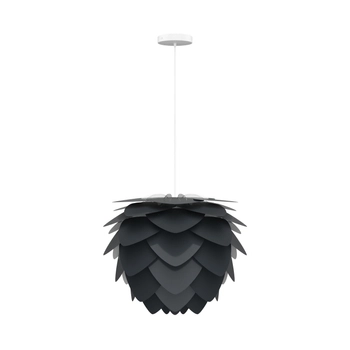 UMAGE (Vita) - Lampa ALUVIA Medium - wysokość 48 cm, antracytowa