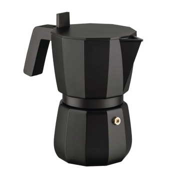 Alessi - Zaparzacz do espresso MOKKA - czarny, pojemność 300 ml