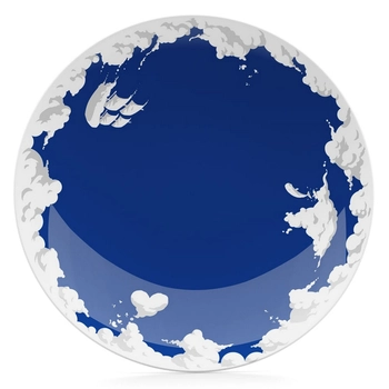 58Products - Porcelanowy talerz obiadowy "Niebiański", średnica 28 cm, Specjalna Edycja