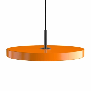 UMAGE (Vita) - Lampa Asteria Plus Medium - pomarańczowa, średnica 43 cm, czarny dekor