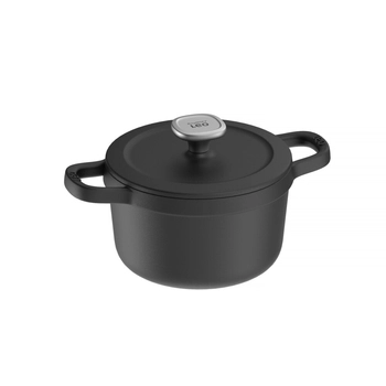 BergHOFF – Garnek żeliwny z pokrywą Graphite – grafitowy, 3L, 20 cm
