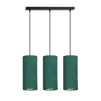 Emibig - Lampa wisząca Bente 3 bl green - wysokość max 100 cm, stal lakierowana, abażur