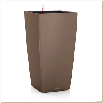 Lechuza - Doniczka Cubico Color 22 - wysokość 41 cm, muszkatołowa, matowa