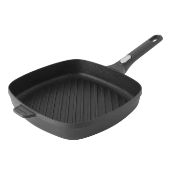 BergHOFF – Patelnia grillowa z odpinaną rączką GEM – 28 cm, 3,2 L, aluminiowa