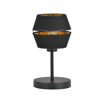 Emibig - Lampa stołowa Piano LN1 black - wysokość 30 cm, stal lakierowana, abażur