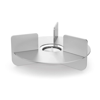 Zack - Podgrzewacz na świeczkę tealight PHORO - średnica 17 cm, stal matowa