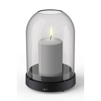 Zack - Lampion Trevo - szare szkło, wysokość 20,30 cm