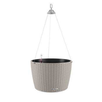 Lechuza - Doniczka wisząca Nido Cottage 35 - średnica 35 cm, piaskowy brąz