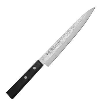 Satake Cutlery - Nóż Yanagi-Sashimi - długość ostrza 20,50 cm | Nashiji Black Pakka 801-744