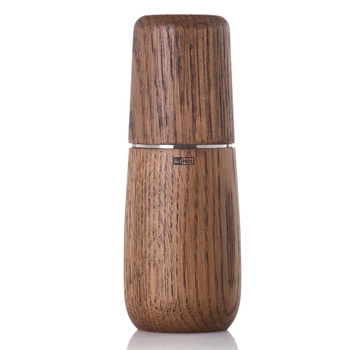 AdHoc - Młynek do soli lub pieprzu YONO L - ciemne drewno dębowe, wysokość 18 cm