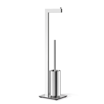 Zack - Szczotka i uchwyt na papier Linea - wysokość 72,50 cm, stal nierdzewna polerowana