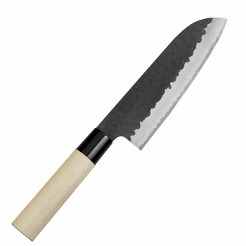 Tojiro - Nóż Santoku - długość ostrza 17 cm | Hammered VG-10