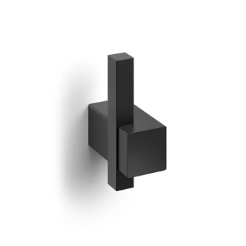 Zack - Wieszak łazienkowy CARVO - stal nierdzewna, wysokość 6,50 cm, czarny