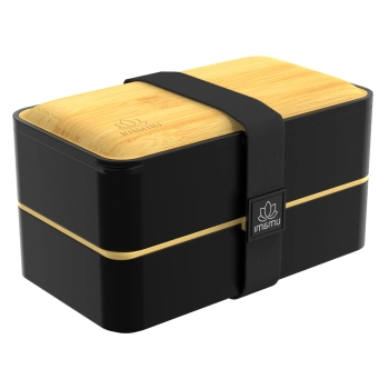 Umami - Lunchbox Original – Black & Bamboo, 1200 ml