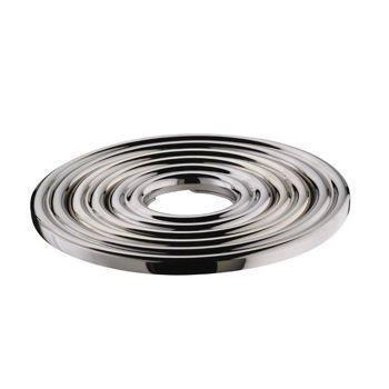 Casa Bugatti – Podstawka pod gorące naczynia Fratelli, chromowane wykończenie, ø20 cm