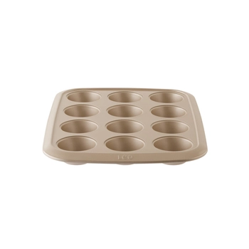 BergHOFF – Forma do muffinek Balance, stal węglowa, waniliowa, 12 otworów