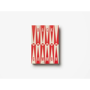Backgammon, czerwono/kremowe - Printworks