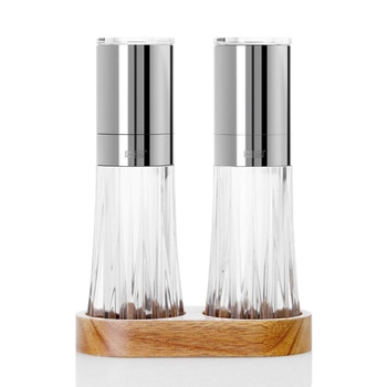 AdHoc - Młynki do pieprzu i soli MENAGE CRYSTAL - wysokość 17 cm