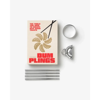 Printworks – zestaw do pierogów i dumplings w oprawie książkowej, stal nierdzewna