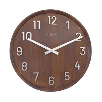 NeXtime – Zegar ścienny dekoracyjny Precious, brązowy, 50 cm