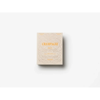 Printworks – zestaw do szampana w etui książkowym, beżowo pomarańczowy