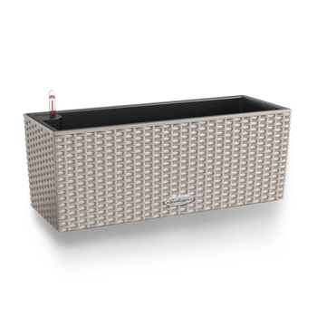 Lechuza - doniczka Balconera Cottage 50 - długość 50 cm, piaskowy brąz