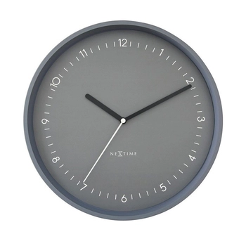 NeXtime – Zegar ścienny Berlin z cichym mechanizmem, grafitowy, 30 cm