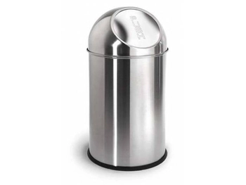 Blomus - Kosz łazienkowy Intro - srebrny, wysokość 49 cm, objętość 10 litrów