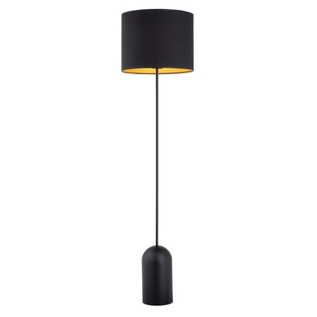 Emibig - Lampka podłogowa Aspen LP1 black/gold - wysokość 144 cm, stal lakierowana proszkowo, abażur
