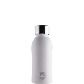Casa Bugatti - Butelka termiczna B Bottles Twin – stal nierdzewna, biały mat, 350 ml