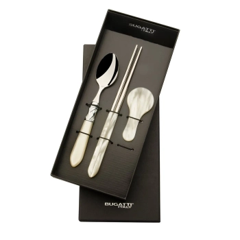 Casa Bugatti – Zestaw do sushi Aladdin – perłowa kość słoniowa