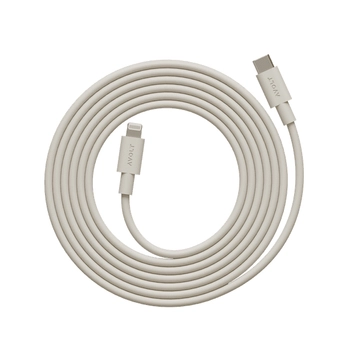 Avol - Kabel 1 USB C do ładowania Lightning (MFi), 2 m - beżowy