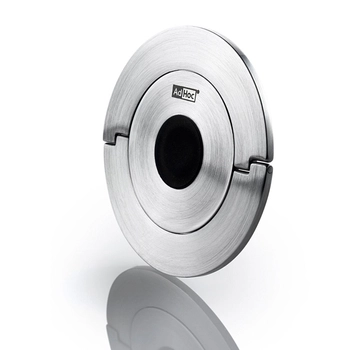 AdHoc - Korek do szampana CHAMP - srebrny, średnica 8 cm