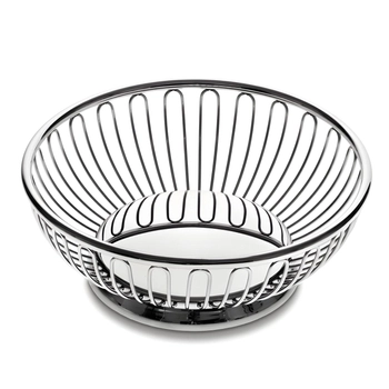Alessi - Kosz na owoce - srebrny, średnica 20 cm