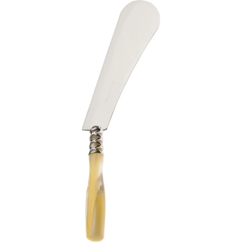 Casa Bugatti - Nóż do smarowania sera Arianna – perłowa kość słoniowa, chromowany pierścień