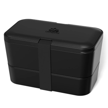 Umami - Lunchbox Nestable Onyx Black – czarny, 1500 ml