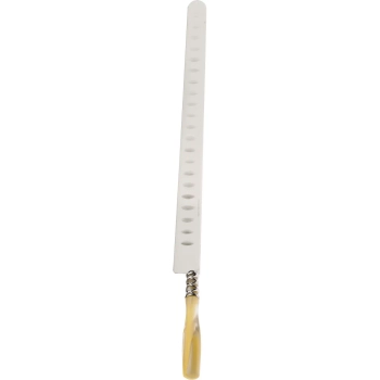 Casa Bugatti - Nóż do łososia Arianna – perłowa kość słoniowa, chromowany pierścień