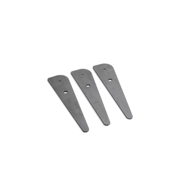 Hoefats - Nóżki do paleniska TRIPLE 90 - srebrne, wysokość 34 cm