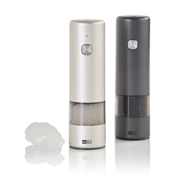 AdHoc - Zestaw elektrycznych młynków do pieprzu lub soli i.Mill – jasnoszary/ciemnoszary