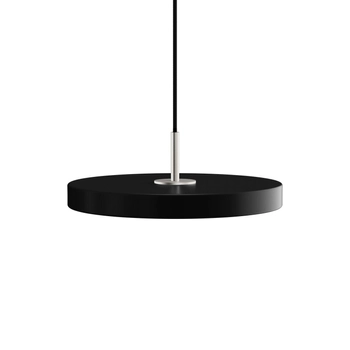 UMAGE (Vita) - Lampa Asteria Plus Mini - czarna, średnica 43 cm, srebrny dekor