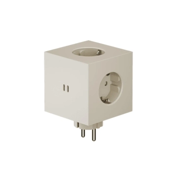 Avolt - Rozszerzacz gniazd Square 2 z USB-C 30 W – beżowy