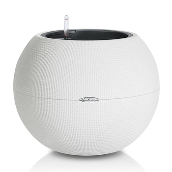 Lechuza - Donica Puro Color 50  - średnica 49 cm, biała, matowa