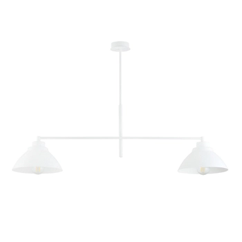 Emibig - Lampa sufitowa Maverick 2 white - wysokość 58 cm, stal lakierowana,