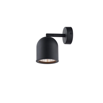 Kaspa - kinkiet ścienny punktowy Spark 1 - dł. 17 cm, czarny