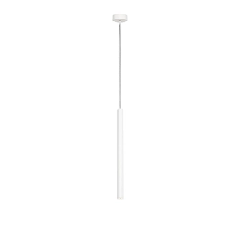 Kaspa - Lampa wisząca pojedyncza Roll - długość tuby świetlnej 50 cm, biała