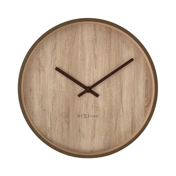 NeXtime – Zegar ścienny Oslo z cichym mechanizmem, drewno jasne, 30 cm