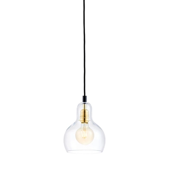 Kaspa - Lampa wisząca Longis 1 Gold - średnica 18,50 cm. złoto - czarna