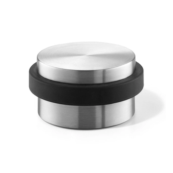 Zack - Odbijacz do drzwi ARGOS - średnica 10,50 cm, stal matowa