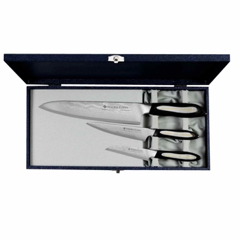 Tojiro - Zestaw Nóż Szefa kuchni + uniwersalny + do obierania | Flash VG-10
