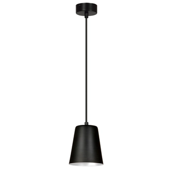 Emibig - Lampa wisząca Milargo 1 black /white - wysokość max 100 cm, stal lakierowana